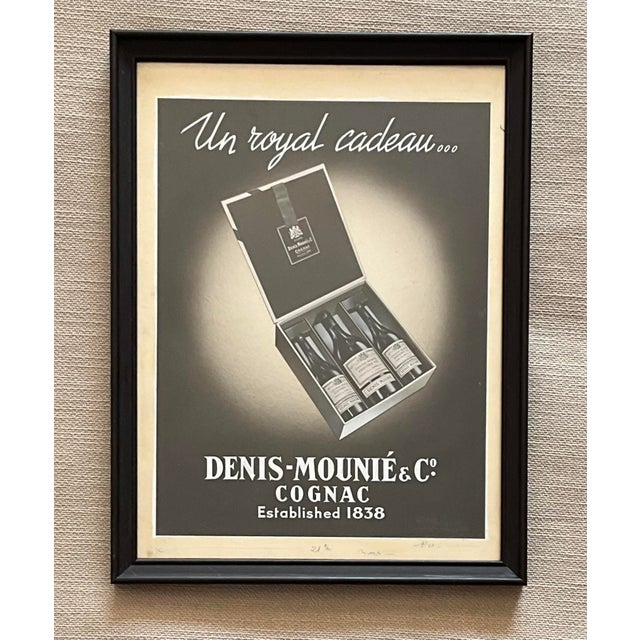 Original French Cognac Advertising Artwork by Henri Lemonnier, Mixed Media Collage, 1950s Rare original French advertising...