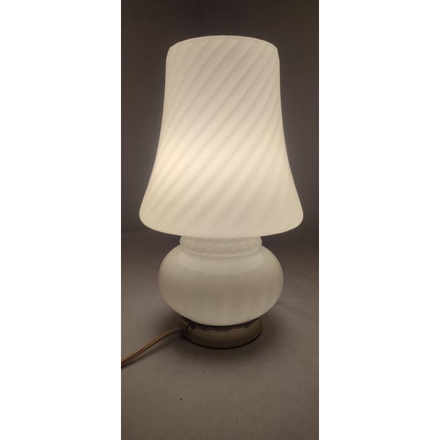 Boho Chic Muranos Mushroom Table Lamp, Italy, 1970s For Sale - Image 3 of 17