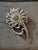 Peacock Feather No. 16/1000 Brooch in Silver & Chrysoprase in the style of Alphonse Mucha, 1992 For Sale - Image 10 of 16