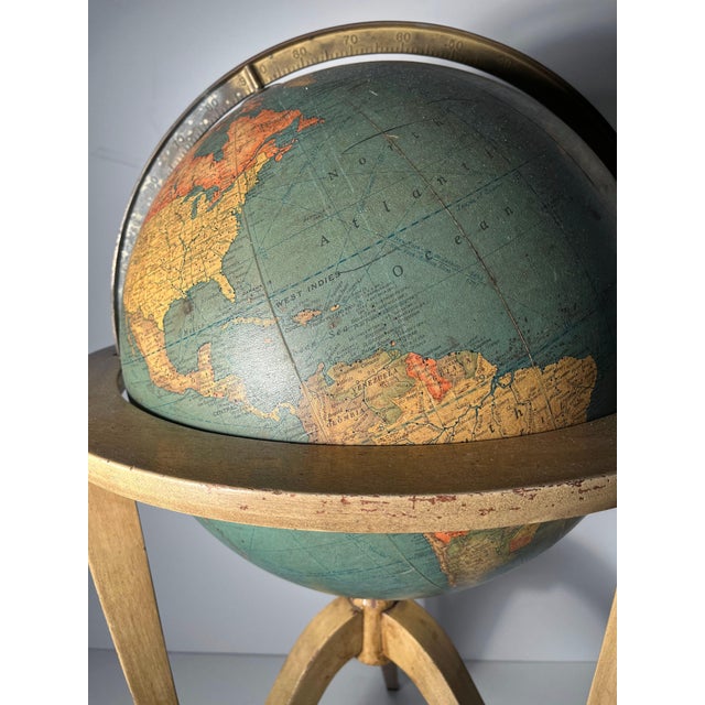 Edward Wormley Mid Century Rand McNally Globe by Edward Wormley / Dunbar For Sale - Image 4 of 9