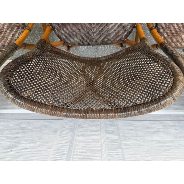1980s Set of Four Cafe Chairs in the Style of Yuzuru Yamakawa for Saccaro For Sale - Image 6 of 12