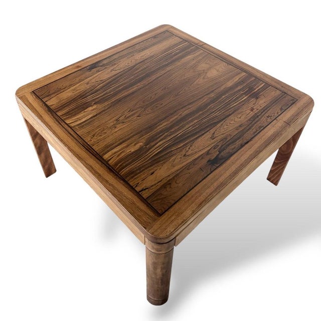 Brown Mid-Century Modern Swedish Rosewood Square Coffee Table by Ulferts, 1960s For Sale - Image 8 of 10