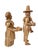 This set of 2 carved corn husk figures features 13 and 16-inch tall Pilgrim figures, perfect for adding a historical and...