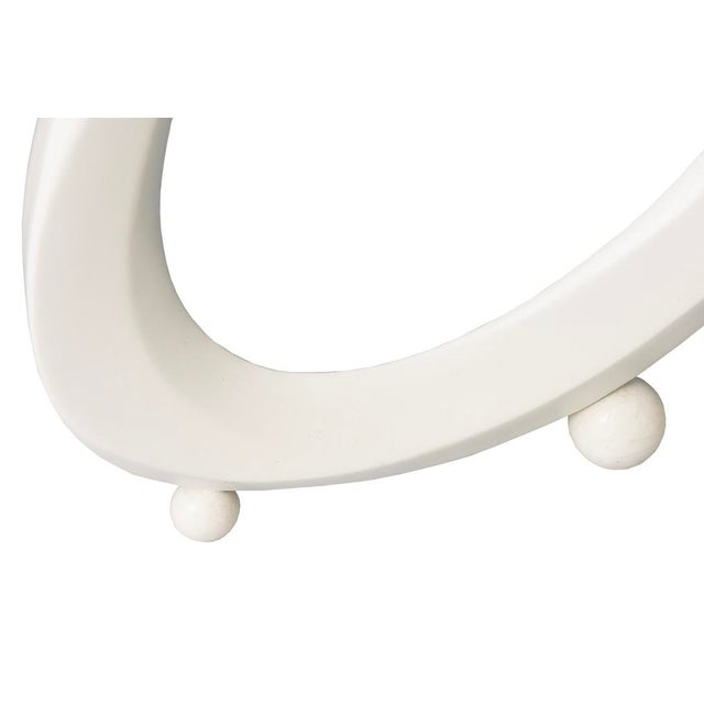 Eileen Gray Vintage Mid Century Modernist Circle Resin Screen or Room Divider, 1960's, White For Sale - Image 4 of 8