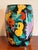 Chinese Black Ground Polychrome Ceramic Garden Seat / Stool With Fruit Decoration For Sale - Image 4 of 9
