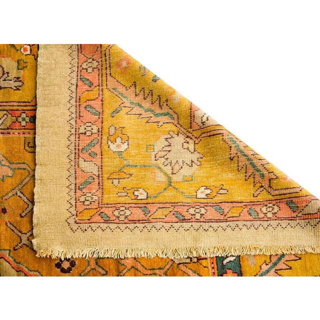 Early 20th Century Turkish Oushak Rug For Sale - Image 12 of 16