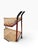 Stitched Leather and Rattan Bar Cart by Jacques Adnet, 1950s For Sale - Image 6 of 14