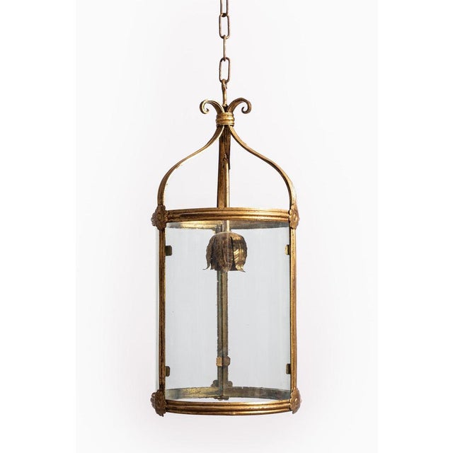 Antique Italian Gilt Toleware Lantern, 1890s For Sale - Image 5 of 6