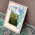 Contemporary Petite Hand Painted Floral Decorative Wall Mirror by Kathryn Fowler For Sale - Image 3 of 9