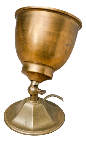 Adjustable Spotlight Table Lamp in Brass, 1980s
