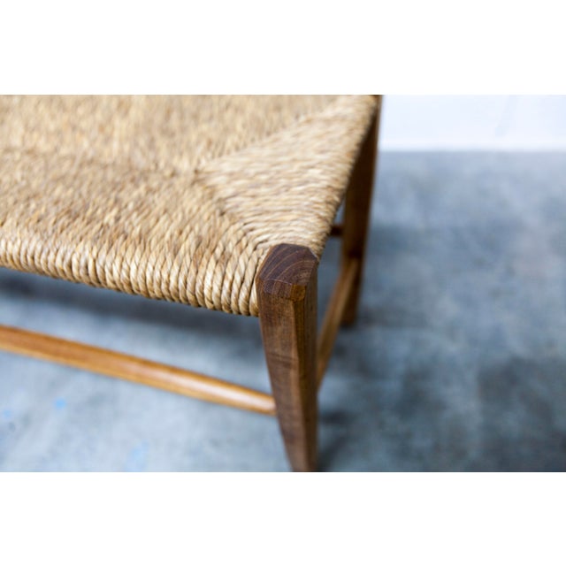 Wood Handcrafted Brutalist Rustic Bench, 1960s For Sale - Image 7 of 14