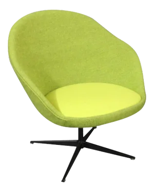 Lime Green Danish Lounge Chair, 1960s