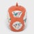 Chinese Persimmon Ovoid Ginger Jar With Cartouche Paintings, C. 1920 For Sale - Image 4 of 6