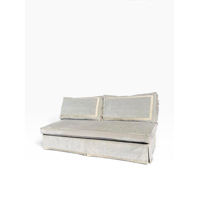 Modern Modern Nancy Corzine Easton Armless Loveseat Sofa For Sale - Image 3 of 4