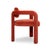 Double Arch Dining Chairs in Crimson Red Cotton Velvet from Insidherland, Set of 4 For Sale - Image 4 of 16