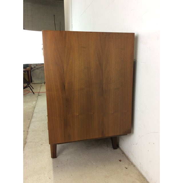 1960s Mid Century Modern Credenza With Unique Diamond Front Cabinet Doors by Albert Parvin for American of Martinsville For Sale - Image 5 of 12