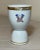 French Rare Antique Hand Painted Samson French Porcelain Monogram Armorial Egg Cup For Sale - Image 3 of 10