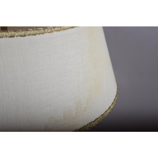 19th Century French Brass Three-Light Bouillotte Lamp with Fabric Shade For Sale - Image 11 of 13