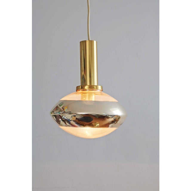 Peill & putzler "ufo" pendant lamp from the magic eye series space age design of the 1970s rare model diameter 22cm,...