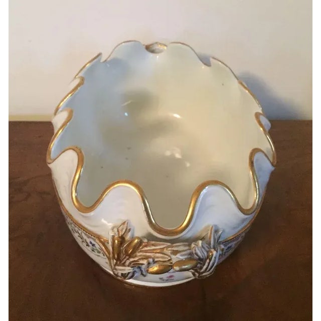 Ceramic Large 18th Century French Porcelain Centerpiece Cachepot For Sale - Image 7 of 11