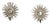 Hollywood Regency 1970s Italian Hollywood Regency Gilt Metal Sunburst Mirrored Wall Candle Sconces — Pair For Sale - Image 3 of 4
