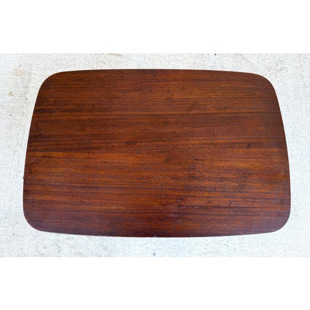 Vintage Brandt Accent Table With Twisted Pedestal Base & Claw Feet For Sale - Image 10 of 12