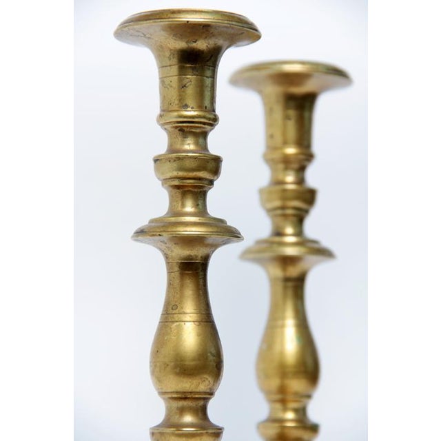 18th Century Brass Russian Candlesticks a Pair Chairish