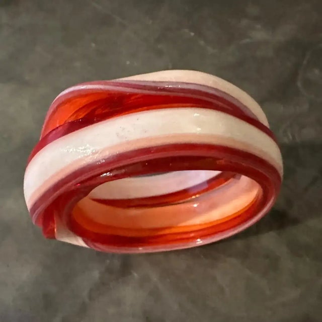 A Vintage 2016 Century Rubber Bangle Bracelet by Gaetano Pesce for Corsi Design For Sale - Image 10 of 11
