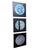 PLEASE READ ENTIRE DESCRIPTION A Triptych of Moon Paintings on Canvas Purchased from the Original Artist " S Christy " on...