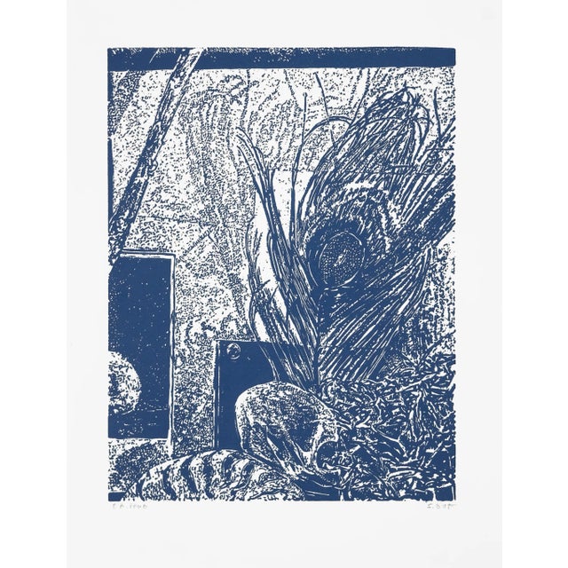 Linocut Print by Sten Gutglück, 2018 For Sale