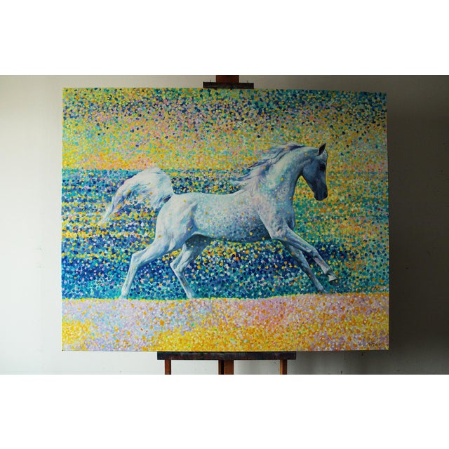 Artist Andrei Sitsko "Sun Splashes" Modern Original Painting For Sale - Image 6 of 9