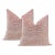 20" Pink Peony Leopard Cut Velvet Pillows - a Pair For Sale