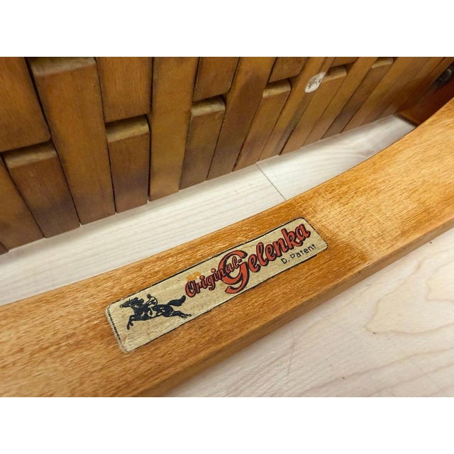 Gelenka Armchairs in Solid Beech Wood, Germany, 1950, Set of 2 For Sale - Image 18 of 18