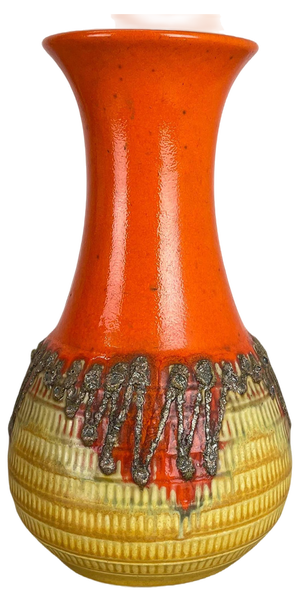 Fat Lava Pottery Vase from Jasba Ceramics, Germany, 1970s
