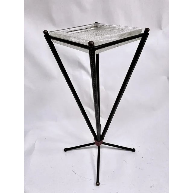 Sheathed Leather Vide Poche by Jacques Adnet, 1950s For Sale - Image 7 of 7