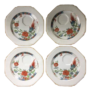 1910s Wood & Sons Snack Plates Pattern No. 1022- Set of 4