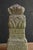 Gray Antique Japanese Stone Pagoda Finial Fragment / Edo Period / Carved Lotus Base For Sale - Image 8 of 17