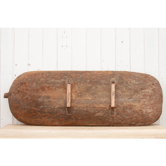 Very Long Mother of Pearl Inlay Dough Bowl For Sale In Los Angeles - Image 6 of 11