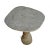 Vintage Organic Modern Stacked River Rock Bistro Table For Sale - Image 4 of 6