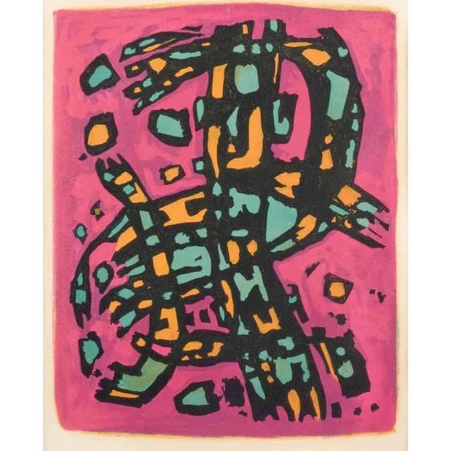 Color lithograph on wove paper. Image size 34.2x26.9 cm. Ligthly stained. Not signed, as issued. This piece is attributed...