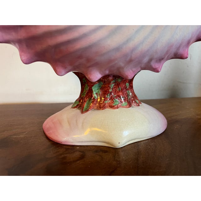 Wedgwood Antique 19th Century Wedgwood Pearlware Centerpiece - Pink Nautilus Sea Shell Compote Tureen For Sale - Image 4 of 16