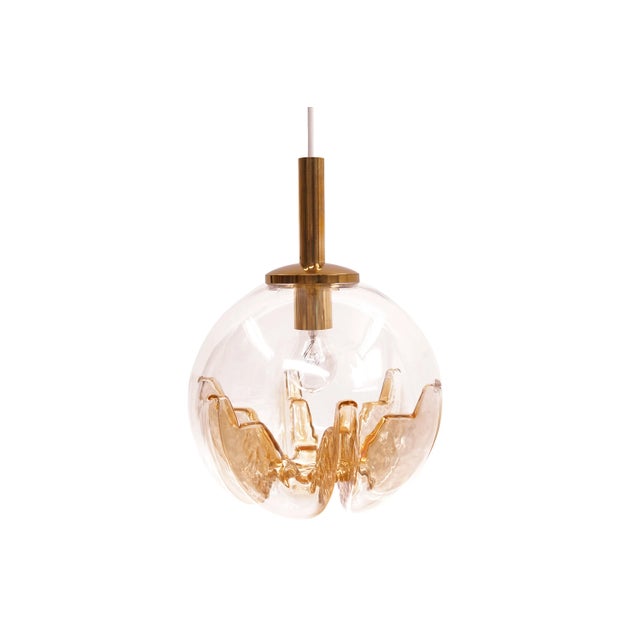 Murano Glass Globe Ceiling Lamp from Mazzega, 1970s For Sale - Image 9 of 9