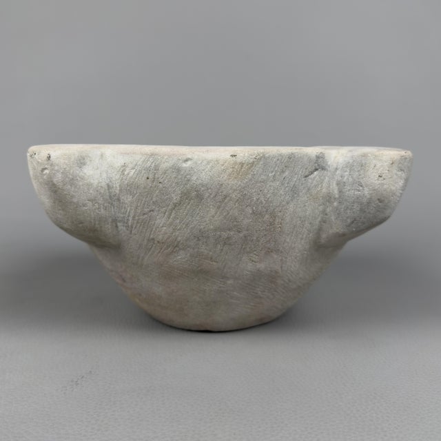 Antique White Marble Mortar, 1800s For Sale - Image 5 of 11