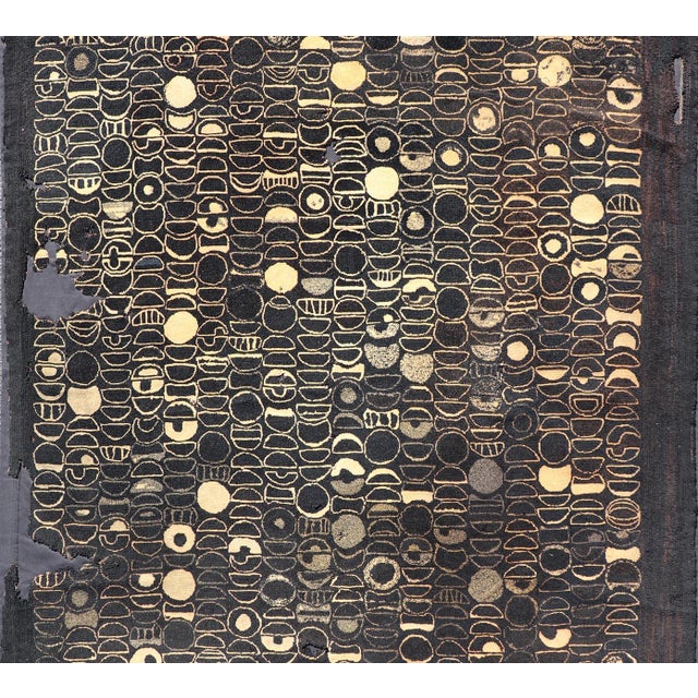 Early 20 Century American Hooked Rug With Inspired by Modern Art 4'8 X 7'2 For Sale - Image 12 of 16