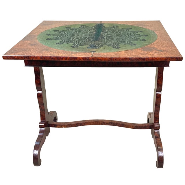 Wood 19th Century Thuya Wood Card Games Table, 1840 For Sale - Image 7 of 15