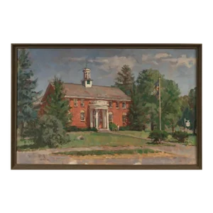 Pennsylvania Artist Bertha Ottilie Stammler Townsend Architectural Oil Painting