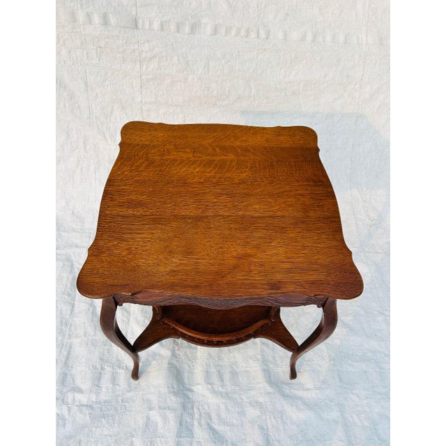1920's Rare Antiques Galley Solid Oak Occasional Parlor Table 29"H X 26"W X 26"D In sturdy and very good condition, the...