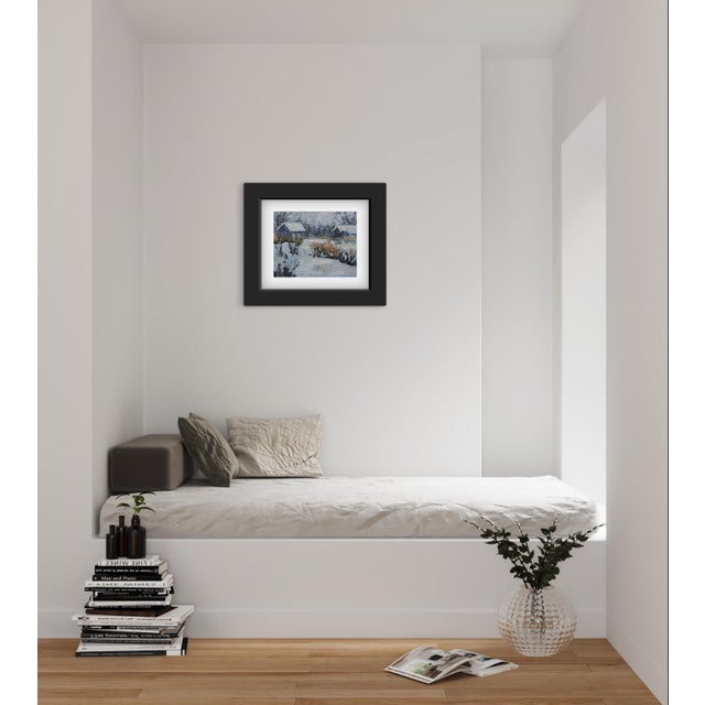Quiet Places & Skyscapes — Winter Snowscape (Original Oil Painting) For Sale - Image 11 of 18