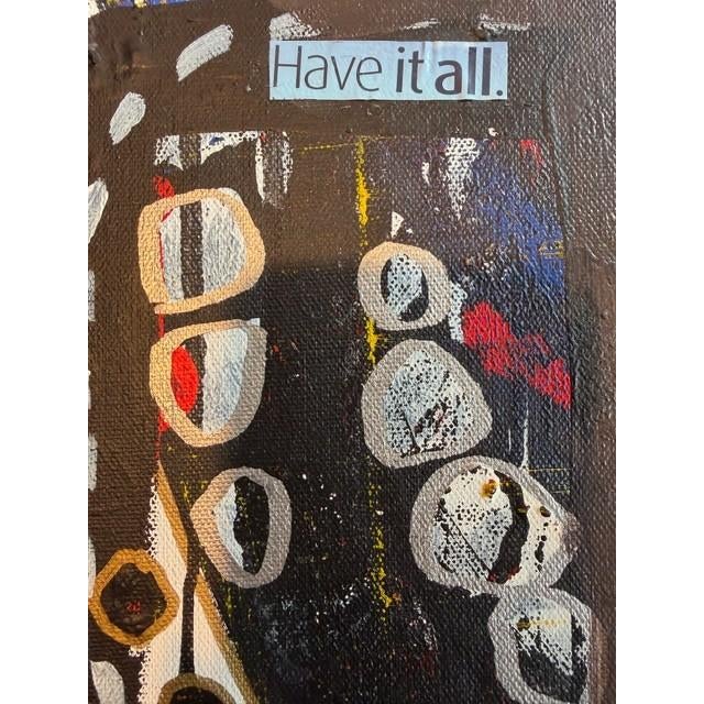 Textile The Wild Side an Original Collage on Canvas by Susan Cohen For Sale - Image 7 of 8