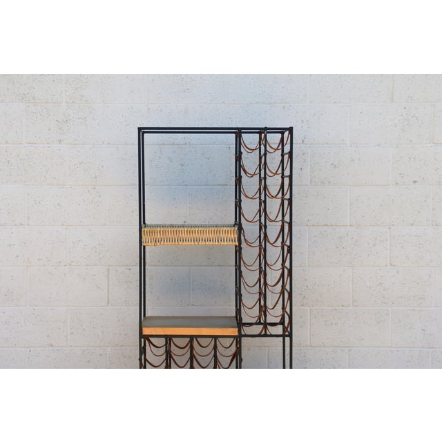 Vintage 1960s Extra Large Wine Rack With Shelving by Arthur Umanoff For Sale In Los Angeles - Image 6 of 12